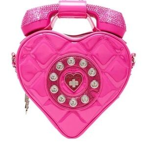 NWT Betsey Johnson Pink Phone Purse